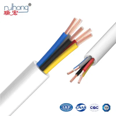 Cina, fornitura in fabbrica CCC Standard 60227 IEC 53 RVV OEM Filo isolante in PVC elettrico in rame da 0.75-2,5 mm2