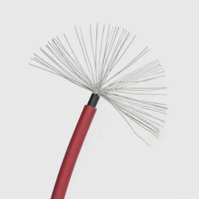 TUV H1z2z2-K PV1-F Xlpo XLPE sistema solare Fotovoltaico rame flessibile Pannello solare FV filo elettrico 2,5mm2 4 mm2 6 mm2 10 mm2 16 mm2 Cavo solare elettrico CC da 25 mm2