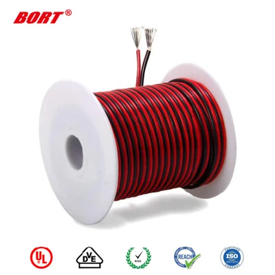 UL2468 LED adattatore di alimentazione per altoparlanti paralleli wireDouble elettronici Filo rosso e nero