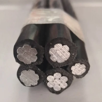 Conduttore in alluminio antenna in fascio duplex 500 MCM mm 500 mm2 Cavo ABC Aluminio XLPE