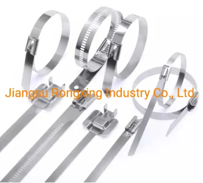 Fascetta per cavi in acciaio inox con blocco a sfera 4,6 mm * 100 mm
