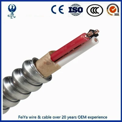  Filo da costruzione canadese da 600 V, 14/2 12/2 14/3 AWG, rame puro Cavo Bx filo armato AC90 in alluminio intrecciato