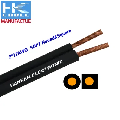  Produzione professionale in fabbrica OFC pure Copper 2 nuclei Flat AWG Manicotto a Y del cavo dell&prime;altoparlante