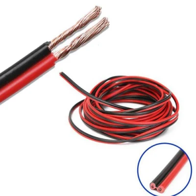 2 gemelli in rame intrecciato senza ossigeno nero e rosso da 2,5 mm 2X4mm Cavo dell&prime;altoparlante