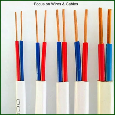 Cavo elettrico a 2 conduttori in rame PVC da 1,0 mm e 1,5 mm Cavo