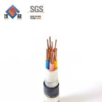 Guaina isolante in PVC XLPE per cavo CA a filo tondo Shenguan Cavo elettrico di alimentazione in rame alluminio schermato con treccia in rame nudo