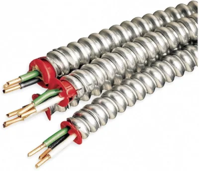 Filo metallico rivestito in metallo per l&prime;alimentazione elettrica dell&prime;edificio a bassa tensione Cavo Mc in acciaio 16/2 14/2 12/2 AWG Armored