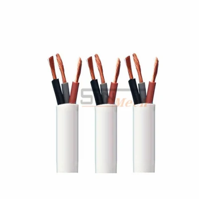 Cavo elettrico piatto da 1 mm 1.5mm 2,0 mm cavo in alluminio pieno Cavo di alimentazione in rame puro a due cavi cavo flessibile isolato in PVC Filo elettrico in rame