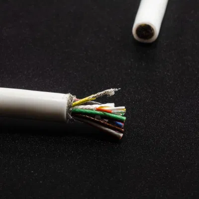 Cavo per RM non magnetico a 24 conduttori con 12 coassiali RF 32 AWG E 12 diametro esterno complessivo del filo di segnale 8,5 mm e diametro a. Protezione 6,75 mm