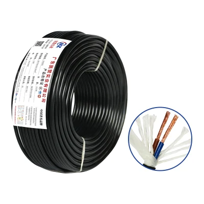 Filo isolato in PVC nero da 1.5 mm resistente alle alte temperature 4 Conduttori conduttori conduttori conduttori in rame cavi elettrici