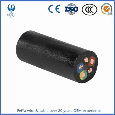 Cavo flessibile 3X12 3X10 4X10 4X8 AWG 450/750 V Soow flessibile Cavo in gomma
