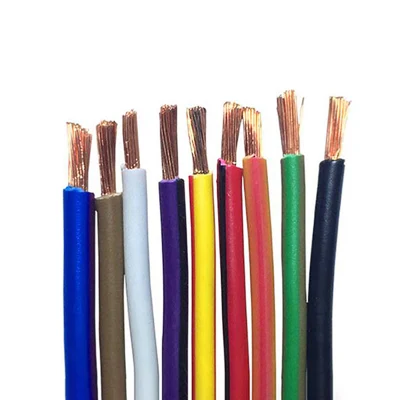 Conduttore in rame nudo per auto Avss giapponese, isolamento in PVC da 0.3~2 mm2 Cavo elettrico resistente al calore per uso automobilistico