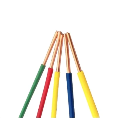 Cavo elettrico in rame solido BV di alta qualità 1.5mm 2.5mm 4mm Cavo elettrico per cavi con cavo a conduttore singolo da 6 mm 10 mm 16 mm