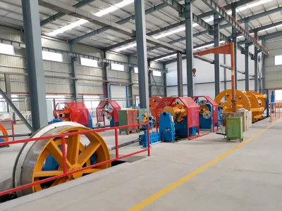 Macchina per la produzione di cavi a filo metallico per cavi elettrici piatti con nastro e. Armatura