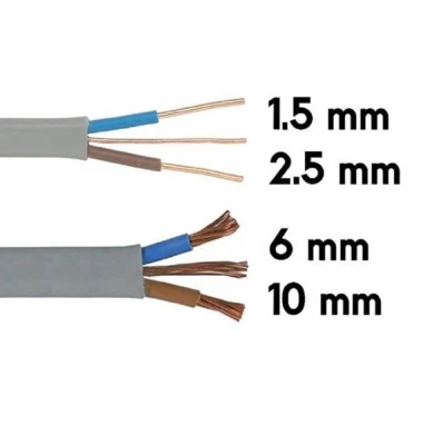 Cavo piatto doppio BS6004 con cavo elettrico di terra 6242y 2,5 mm