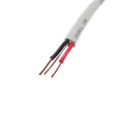 Cavo doppio bianco grigio con 6242 anni di isolamento in PVC da 2X4mm +1.5mm Filo