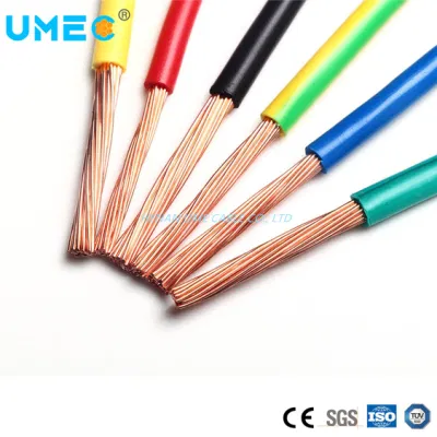 Filo di rame rivestito in PVC da 600 V, Tw Thw Thw-2 AWG 14 12 10 8 6 cavo elettrico solido/intrecciato