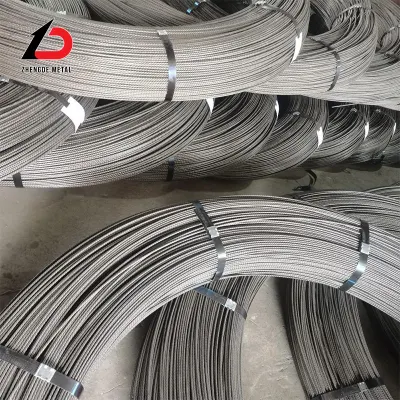Filo d&prime;acciaio Prezzo della corda ASTM A421 3.8mm 4mm 5mm 6mm Filo PC intaccato 1670 MPa 1770 MPa in acciaio per calcestruzzo precompresso a basso rilassamento Filo con prezzo economico