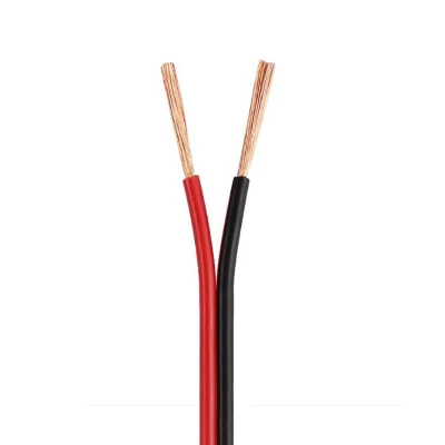 2 gemelli in rame intrecciato senza ossigeno nero e rosso da 2,5 mm 2X4mm Cavo dell&prime;altoparlante
