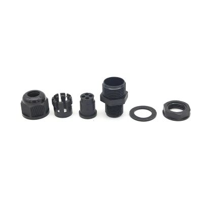 Pressacavi impermeabili in nylon di misura metrica PA66 plastica pg/M elettrica Accessori per cavi