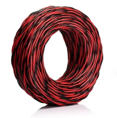 Cavo elettrico RVS a 2 conduttori RTS a coppia intrecciata da 450/750V 0.5 0.75 1 1.5 2.5 mm isolamento in PVC flessibile intrecciato Filo
