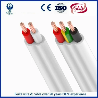 SAA AS/NZS5000 solido o flessibile isolato in PVC 1.5mm 2,5mm Twin E cavo di terra TPS Australian Electrical Flat Cable