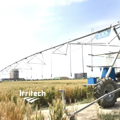 L&prime;impianto di irrorazione a spruzzo con perno centrale semovente
