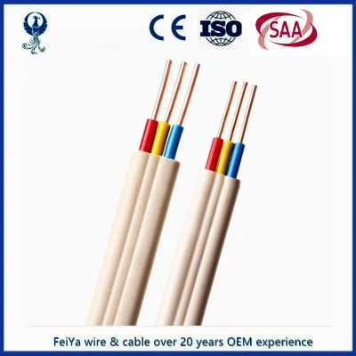 SAA AS/NZS5000 solido o flessibile isolato in PVC 1.5mm 2,5mm Twin E cavo di terra TPS Australian Electrical Flat Cable