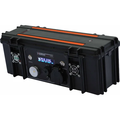 Centrale elettrica ad alta capacità Campeggio generatore di batterie elettriche solari ricaricabile Alimentatore domestico portatile per esterni da 1000 W.