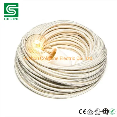 Tessuto Vintage rotondo intrecciato tessuto flessibile elettrico di alta qualità illuminazione Cavo del cavo