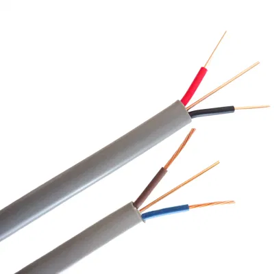 2 conduttori piatti da 2,5 mm2 e filo di massa 2 4 mm elettr. Twin e. Cavo di messa a terra