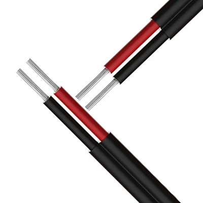 Cavo in rame flessibile fotovoltaico pannello solare PV filo elettrico 6 mm2 Cavo solare elettrico CC H1z2z2-K PV1-F Xlpo sistema solare di isolamento