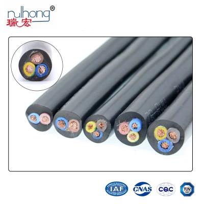 Cina, fornitura in fabbrica CCC Standard 60227 IEC 53 RVV OEM Filo isolante in PVC elettrico in rame da 0.75-2,5 mm2