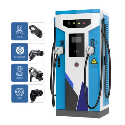 Xydf fabbrica 60 kw 120 kw caricabatteria EV ad alta efficienza doppie pistole Alimentatore per veicoli elettrici, stazione di ricarica per auto veloce CC
