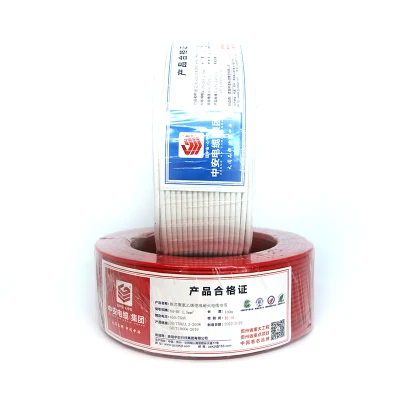 Buona scelta conduttore in rame 1.5mm 2,5 mm 4mm 6mm isolamento in PVC Cavo elettrico per il cavo elettrico