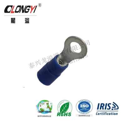 Cavo in rame con terminale ad anello isolato Jiang su Longyi Terminali elettrici in rame con aletta terminale con personalizzazione di base del capicorda