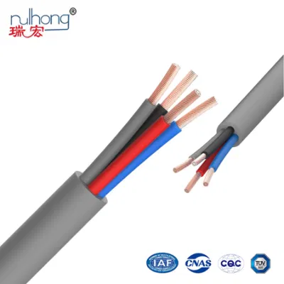 Cina, fornitura in fabbrica CCC Standard 60227 IEC 53 RVV OEM Filo isolante in PVC elettrico in rame da 0.75-2,5 mm2