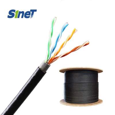 Cavo UTP Cat5e impermeabile per esterni, CCA in rame nudo 24 AWG