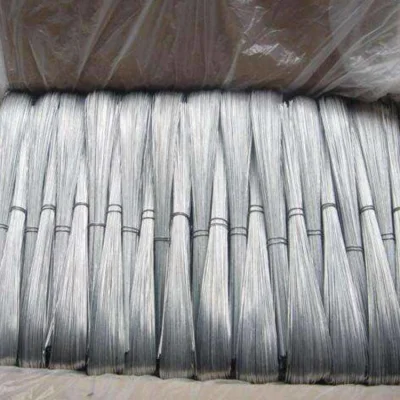 Filo di acciaio zincato a caldo di alta qualità filo metallico elettrico galvanizzato ASTM filo di zinco standard da 2 mm 2,5 mm per produzione, costruzione, confezionamento, materiale a rete