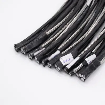 Cavo elettrico a caduta di servizio Triplex Duplex in alluminio PVC XLPE Cavo elettrico isolato ABC cavo in alluminio