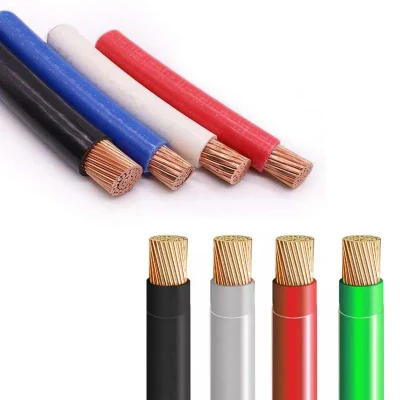 Costruzione conduttore Cu collegamento a terra elettrico rame PVC a bassa tensione Cavo THHN