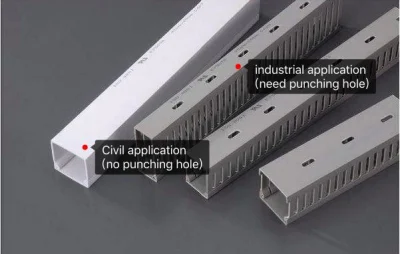 PVC plastica canalina per cavi elettrica estrusione per canalina per cavi produzione Linea