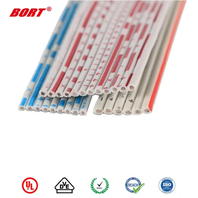 Cavo piatto in PVC flessibile in rame stagnato a 4 pin da 22 AWG UL2468 per Cavo di ricarica per striscia LED RGB