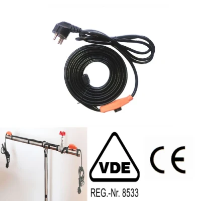 Protezione tubo cavo di riscaldamento tubo VDE 16W/M.
