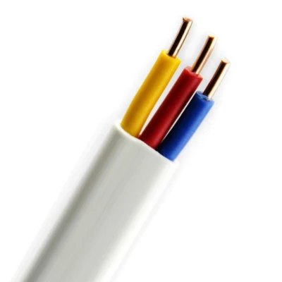 Cavo di alimentazione con prolunga in rame isolato in PVC H03VVH2-F 0,75 mm 1,5mm Cavo flessibile elettrico di messa a terra e doppio piatto da 2,5 mm