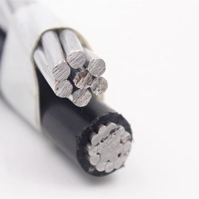 Conduttore in alluminio isolamento PE XLPE elettrico intrecciato caduta di servizio in testa Cavo ABC