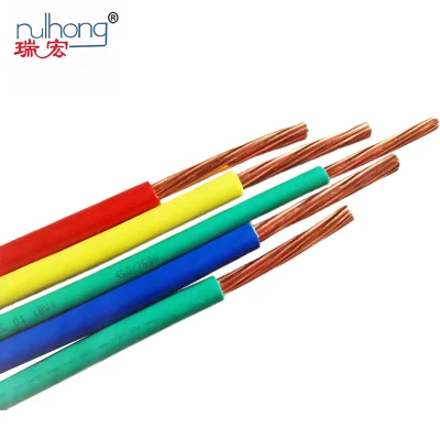 1/1.5/2.5/4/6/10 mm ² BV rame a conduttore singolo PVC isolato duro Filo elettrico in rame