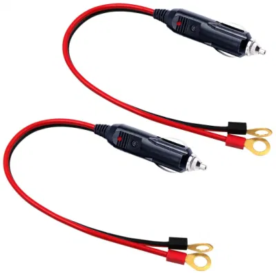 Inverter automobilistico 12V 24V 220V convertitore di alimentazione cavo illuminazione a sigaretta Cavo di collegamento dell&prime;alimentazione a filo