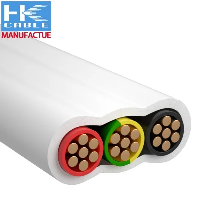 Cavo a 3 conduttori 1,5 mm 2,5 mm 4 mm 6 mm 10 mm isolato in PVC Cavo elettrico a cavo piatto TPS Twin &amp; Earth