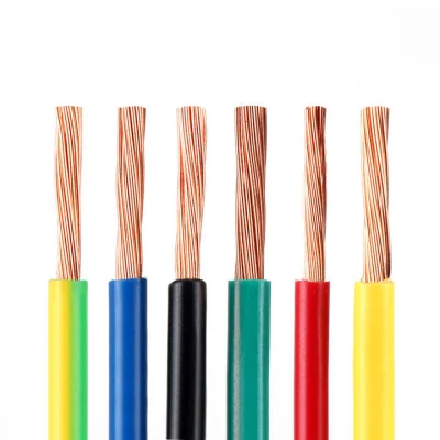  Cavo elettrico flessibile con conduttore in rame puro o singolo da 450 V Fili